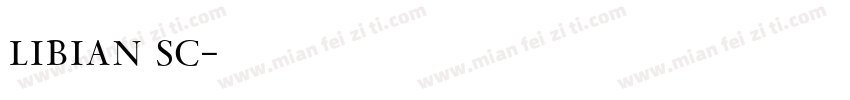 libian sc字体转换